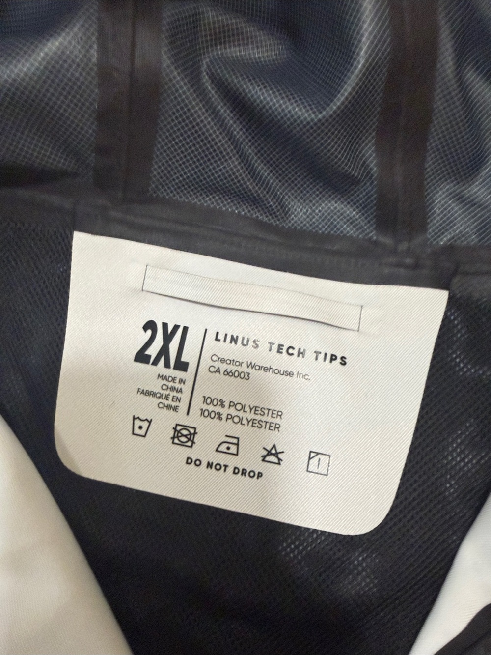 Men's Two-Tone Hooded Rain Jacket - White & Black - Picture 2 of 8
